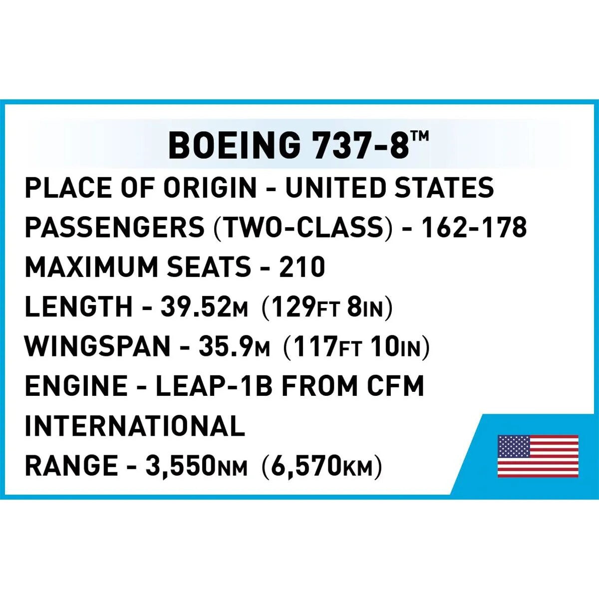 Cobi 26608 - Boeing 737-8