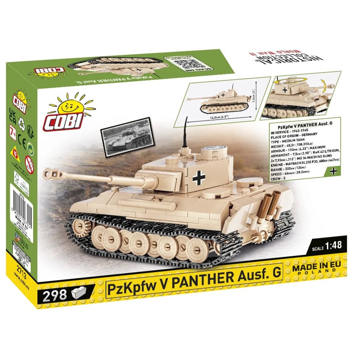 Cobi 2713 Historical Collection - PzKpfw V Panther Ausf. G