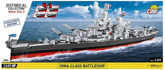 Cobi 4836 Historical Collection Iowa-Class Battleship (4in1) - Executive Edition