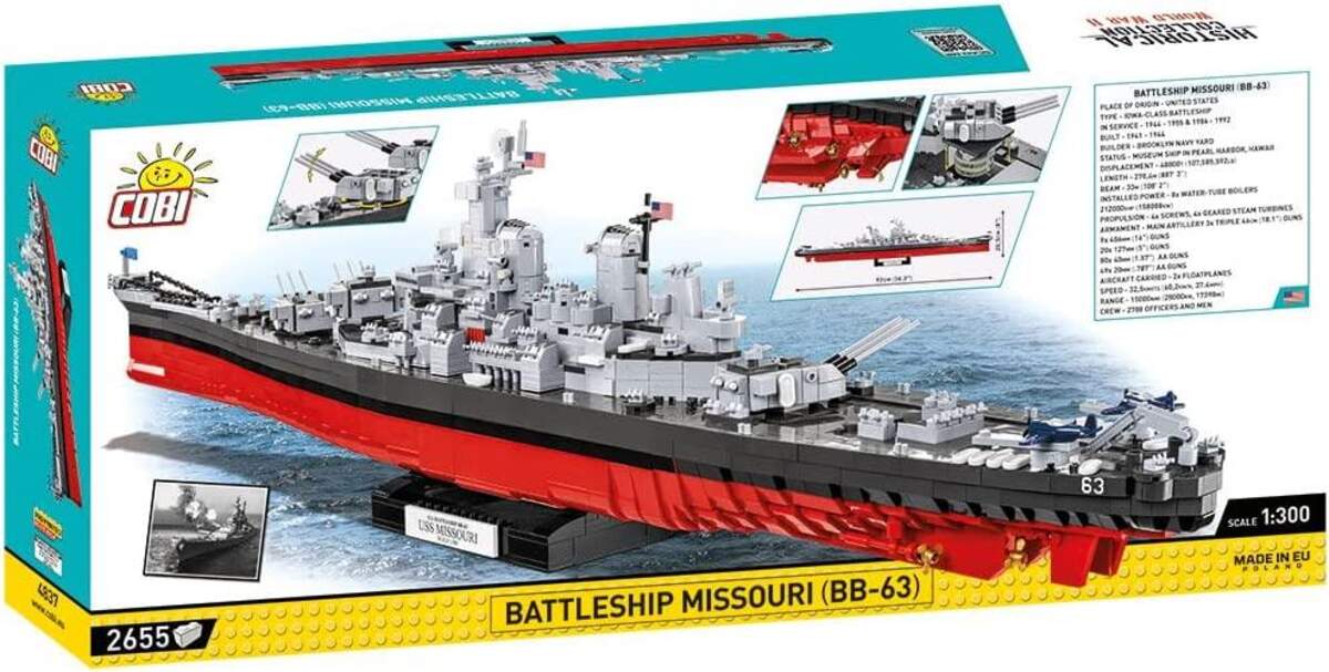 Cobi 4837 Historical Collection - Battleship Missouri (BB-63)
