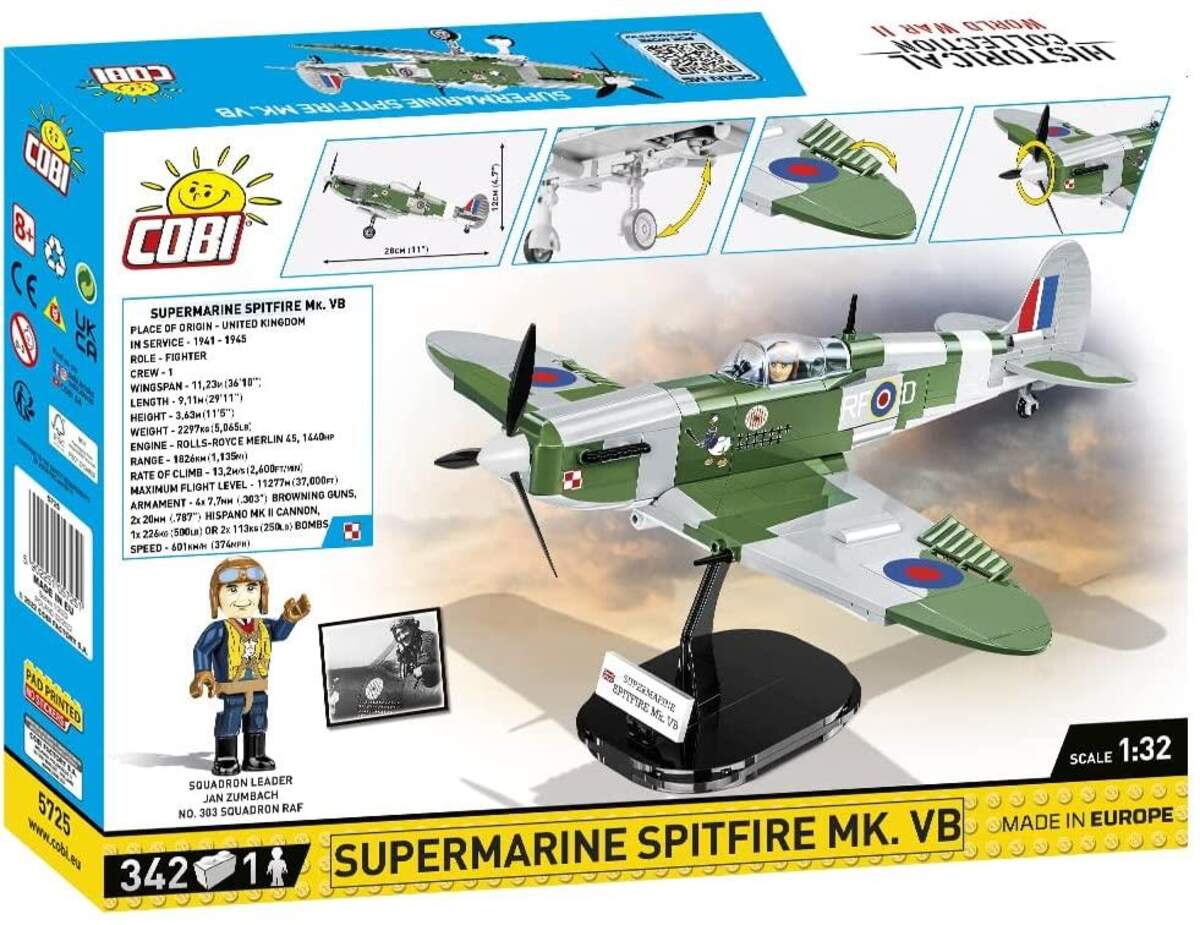 Cobi 5725 Historical Collection - Supermarine Spitfire MK. VB