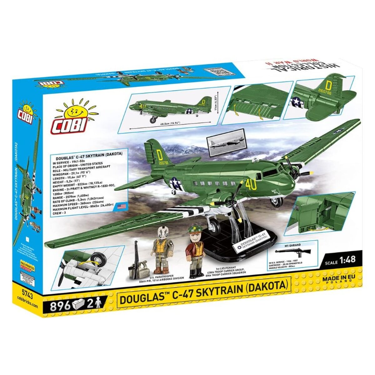Cobi 5743 Historical Collection - Douglas C-47 Skytrain Dakota