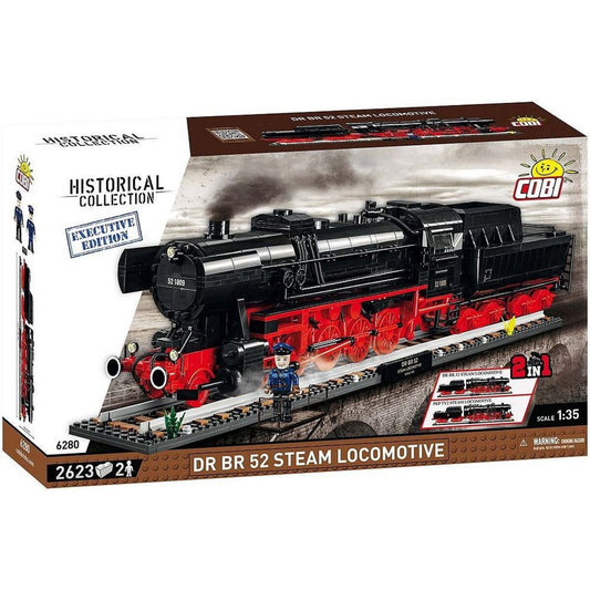 Cobi 6280 Historical Collection - DR BR 52 Steam Locomotive 2in1 - Executive Edition
