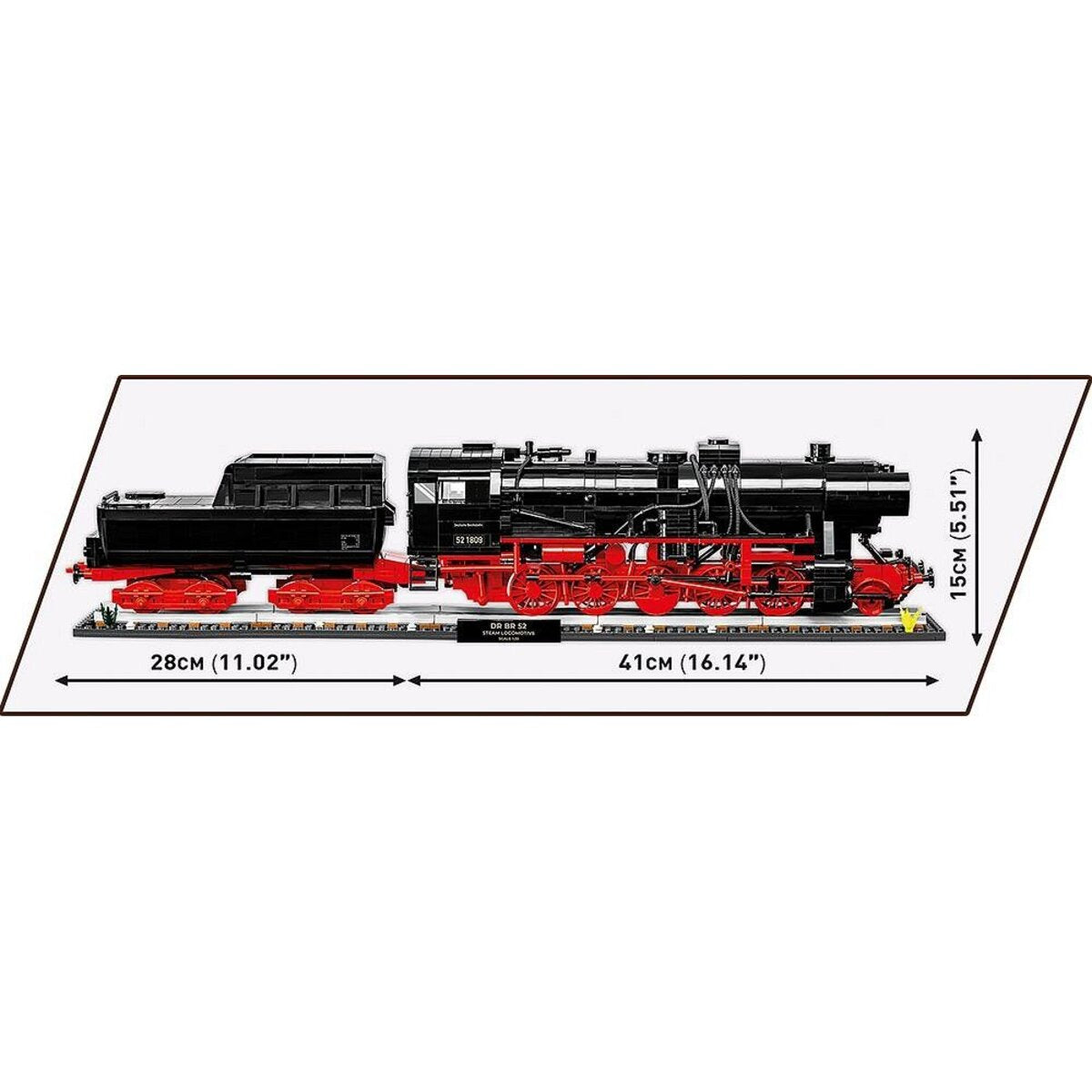 Cobi 6280 Historical Collection - DR BR 52 Steam Locomotive 2in1 - Executive Edition