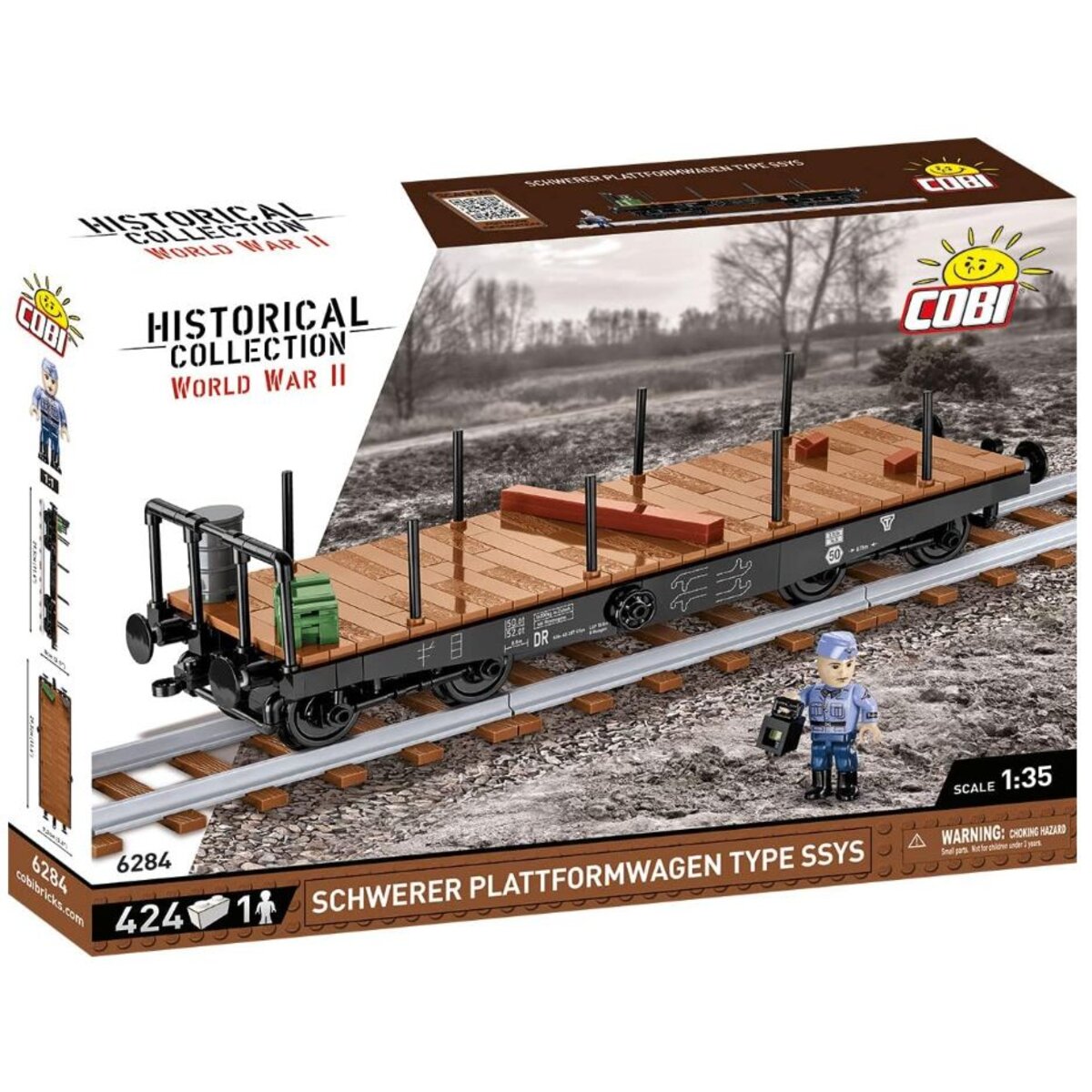 Cobi 6284 Historical Collection - Schwerer Plattformwagen Type SSYS