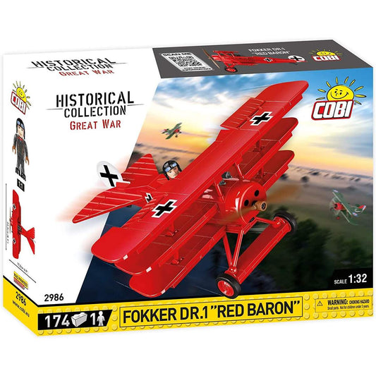 Cobi Historical Collection - Bausatz Jagdflugzeug Fokker Dr.1 Red Baron