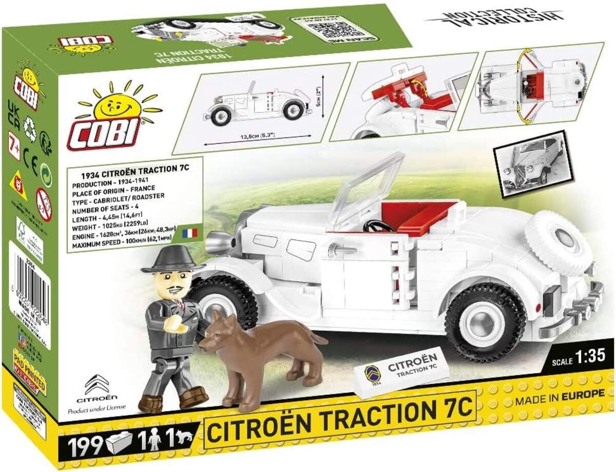 Cobi Historical Collection - Citroen Traction 7C Cabriolet