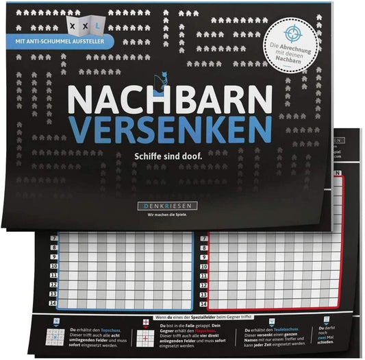 Denkriesen NACHBARN VERSENKEN "Schiffe sind doof" - Schiffe versenken