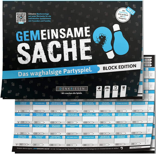 Denkriesen PARTYFIEBER - GEMEINSAME SACHE Block Edition "Das waghalsige Partyspiel"