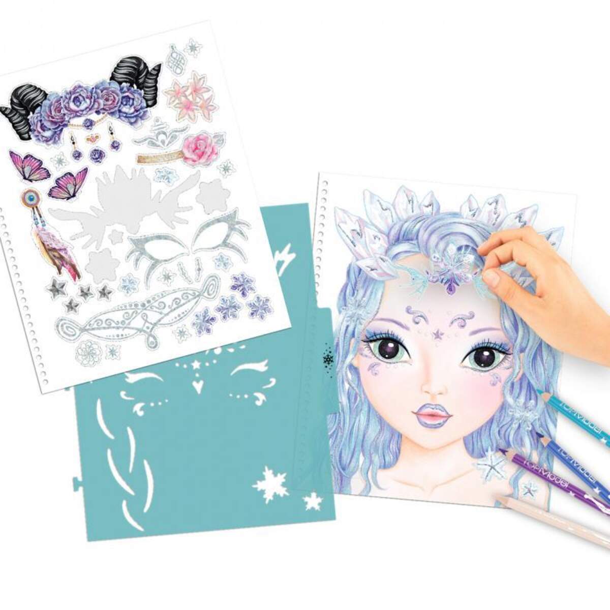 Depesche Create your Fantasy Face - Malbuch