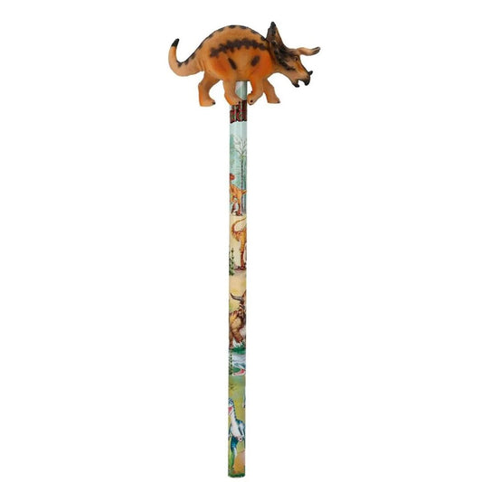 Depesche Dino World Bleistift Mit Dino-Topper, 1 Stück, 3-fach sortiert