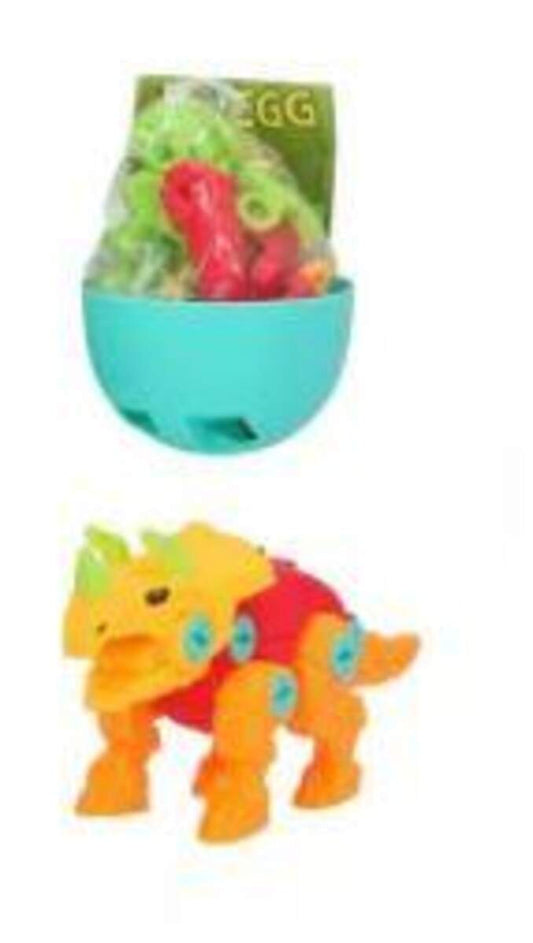 Depesche Dino World Construction Egg, 1 Stück, 5-fach sortiert