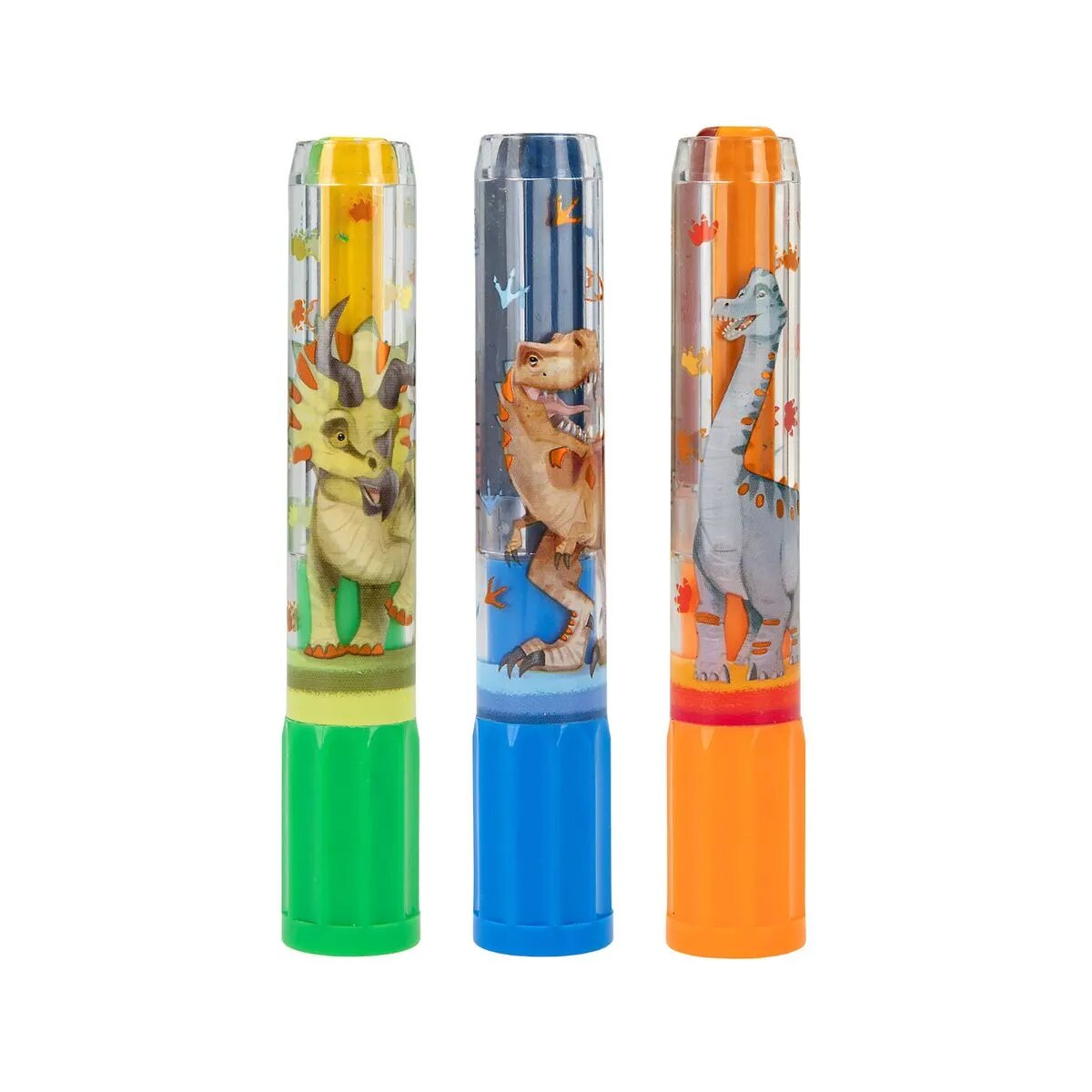 Depesche Dino World Mini Dino TricolorWachsmaler Set