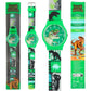 Depesche Dino World Silikon-Armbanduhr, 1 Stück, 2-fach sortiert