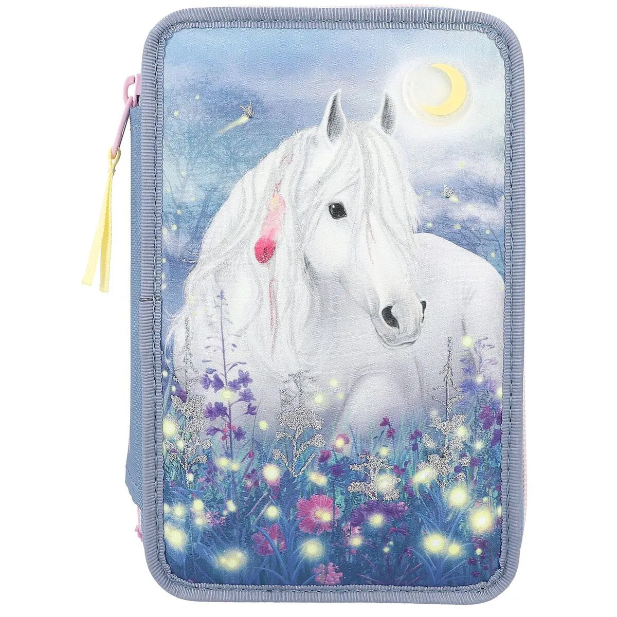Depesche Miss Melody 3-Fach Federtasche Glühwürmchen LED