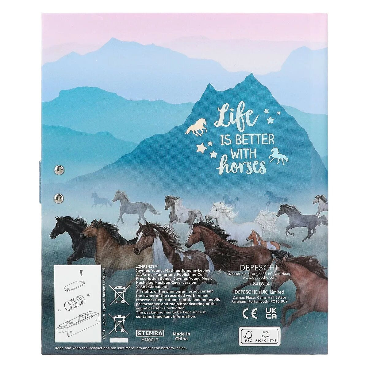 Depesche Miss Melody Tagebuch mit Code und Sound, Motiv 1