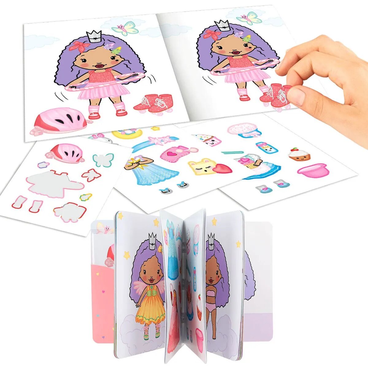 Depesche Princess Mimi Mini Dress Me Up, 1 Stück, 4-fach sortiert