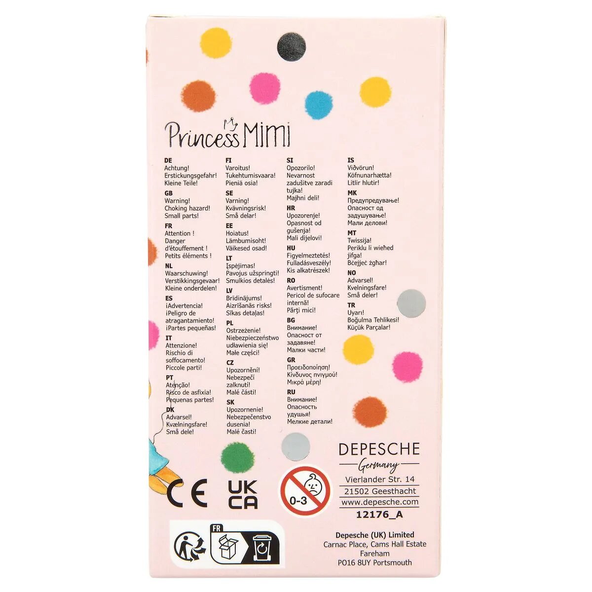 Depesche Princess Mimi Tricolor Wachsmaler Set