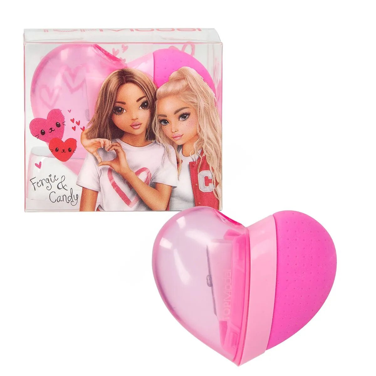 Depesche TOPModel 2in1 Herz Radierer & Anspitzer ONE LOVE, 1 Stück, 3-fach sortiert