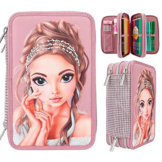 Depesche TOPModel 3-Fach Federtasche GLITTER QUEEN