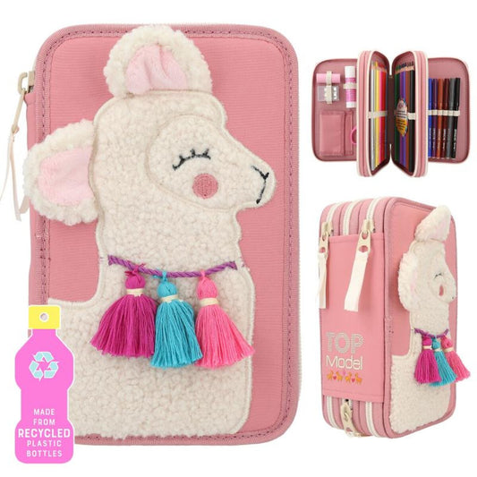 Depesche TOPModel 3-Fach Federtasche COSY mit Applikation