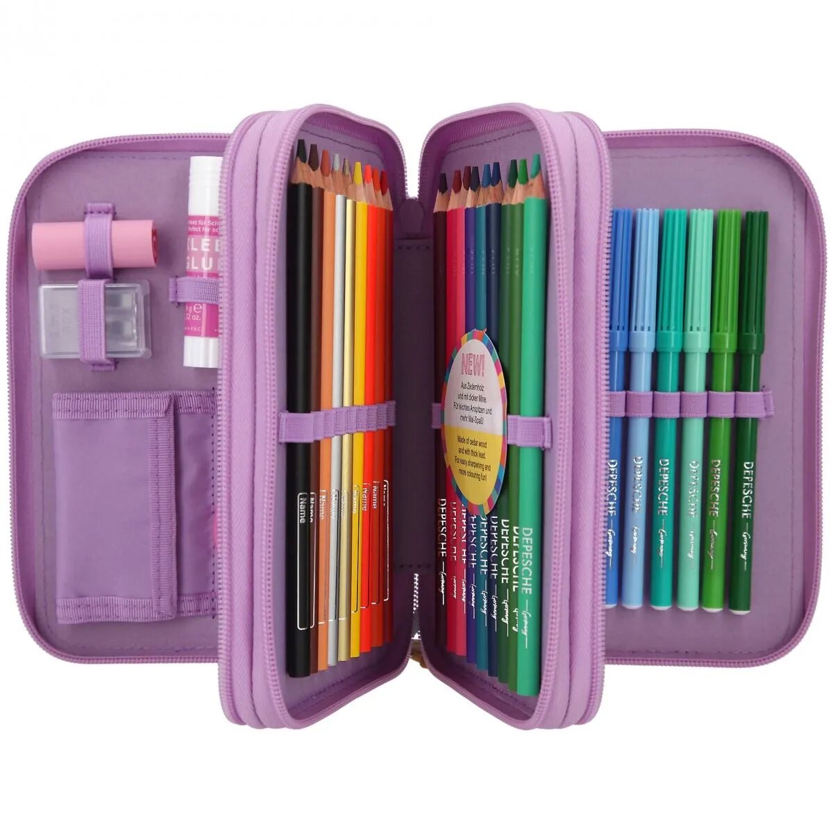 Depesche TOPModel 3-Fach Federtasche Urban Jungle