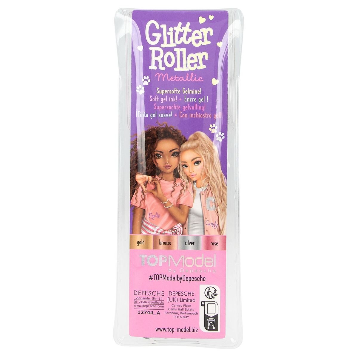 Depesche TOPModel Glitter Gel Metallic Set