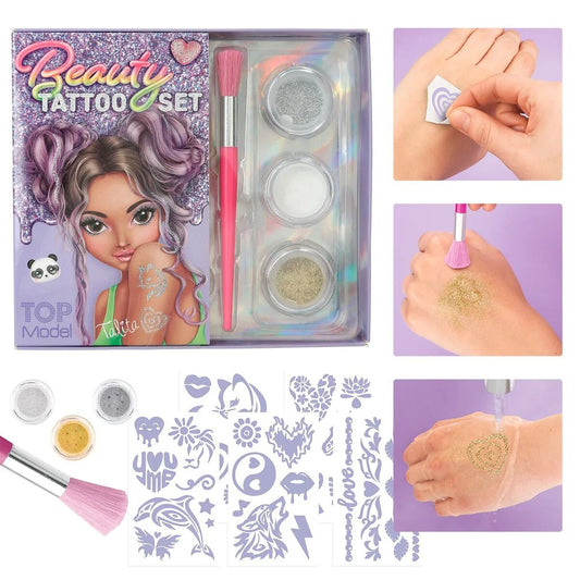 Depesche TOPModel Glitzer Tattoo Set BEAUTY and ME