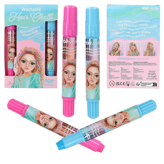 Depesche TOPModel Haarkreidestifte BEAUTY and ME, 1 Packung, 2-fach sortiert