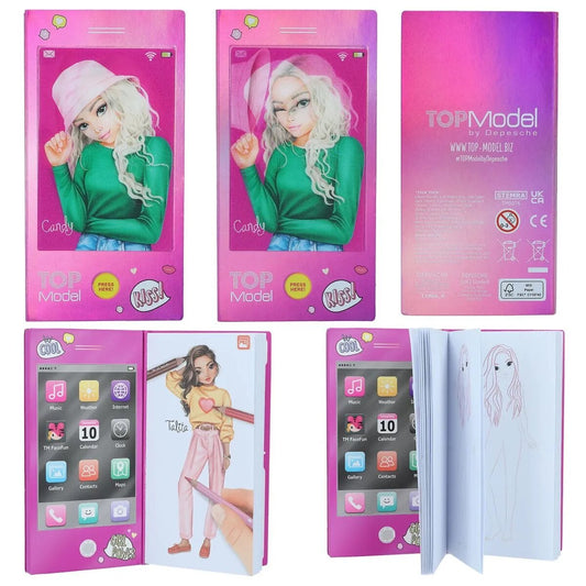 Depesche TOPModel Mini Malbuch mit Sound, 1 Stück, 3-fach sortiert