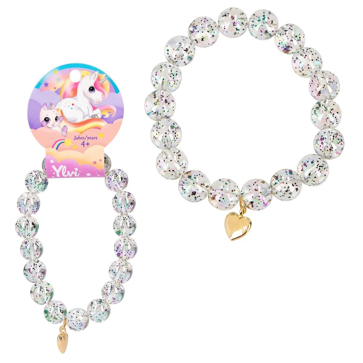 Depesche Ylvi Armband Glitzerkugeln, 1 Stück, 4-fach sortiert