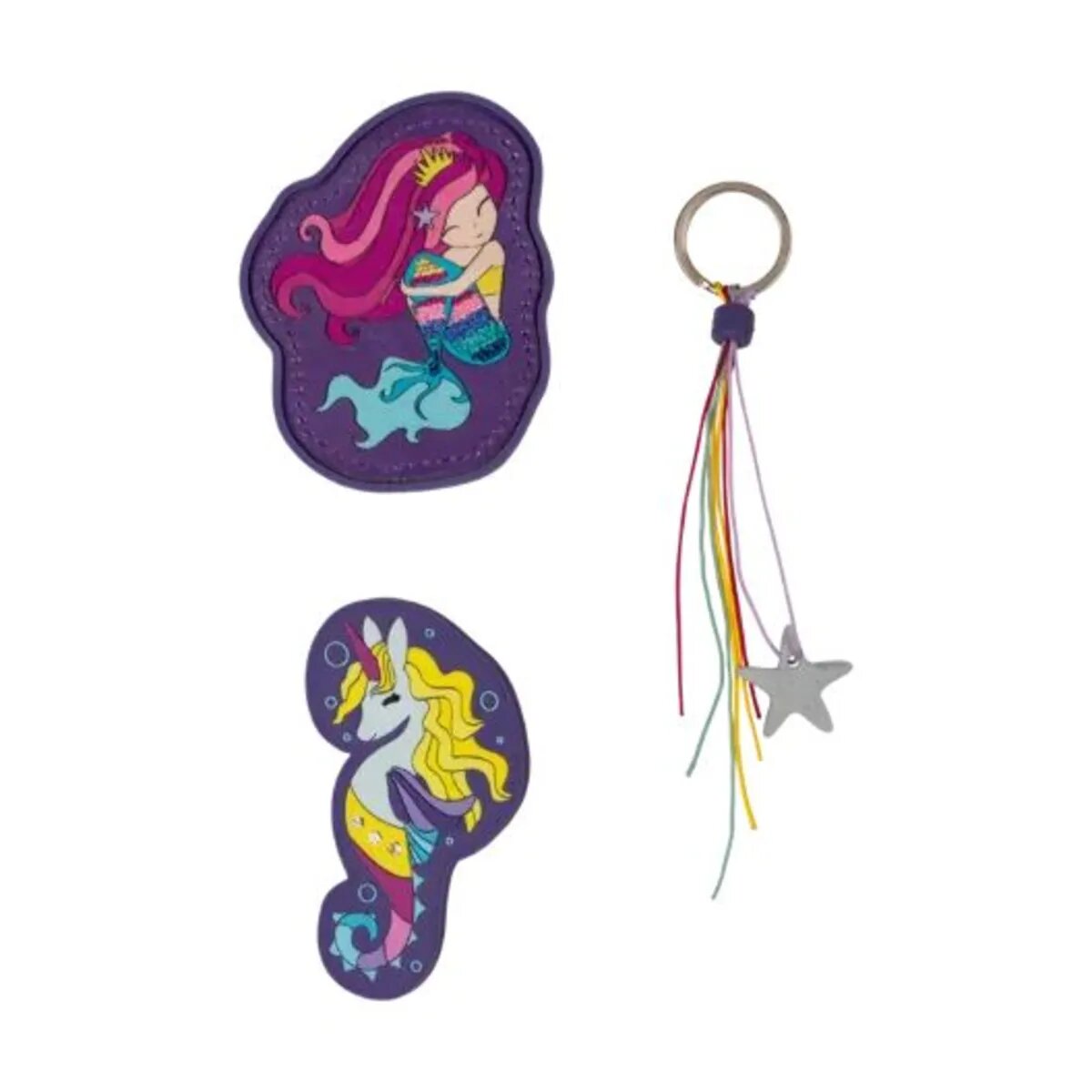 DerDieDas Schulranzen-Set ErgoFlex Easy Exklusiv Superflash Pink Mermaid, 5-teilig