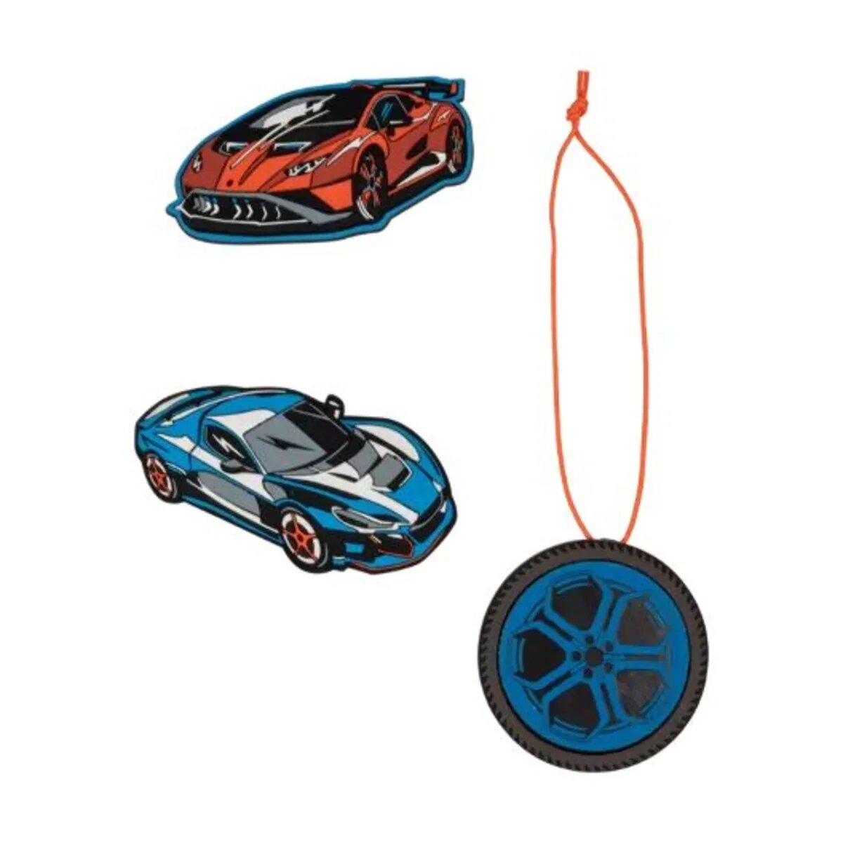 DerDieDas Schulranzen-Set ErgoFlex Easy Exklusiv Superflash Supercar, 5-teilig