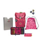 DerDieDas Schulranzen-Set ErgoFlex Easy "Superflash" Neon Star, 5-teilig