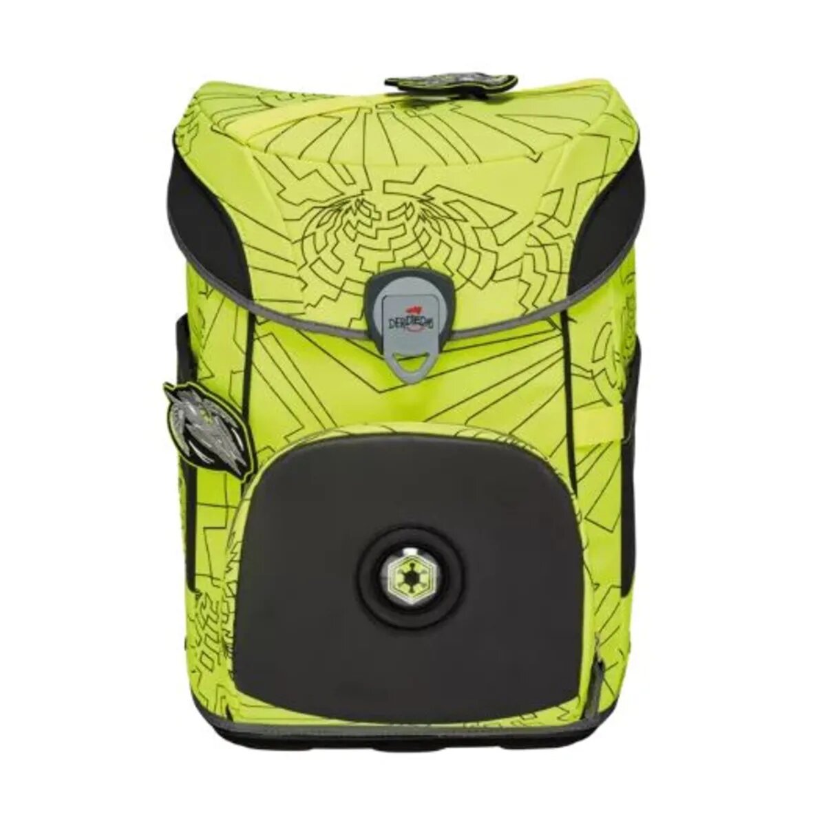 DerDieDas Schulranzen-Set ErgoFlex Easy "Superflash" Neon Fighter, 5-teilig