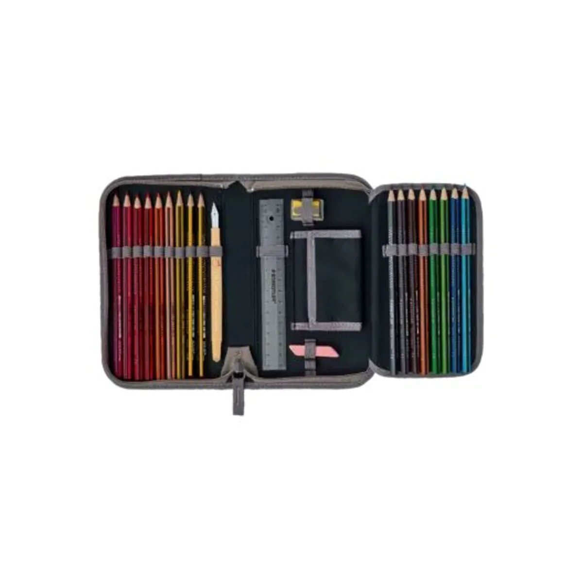 DerDieDas Schulranzen-Set ErgoFlex Easy "Superflash" Neon Fighter, 5-teilig