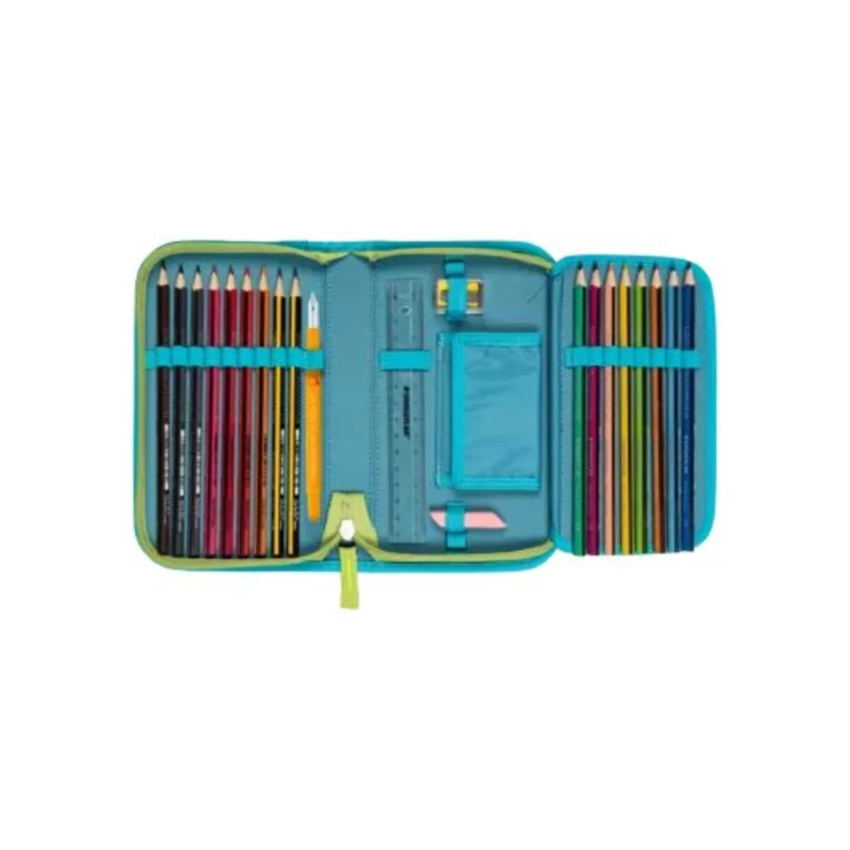 DerDieDas Schulranzen-Set ErgoFlex MAX Exklusiv LED Primavera, 5-teilig