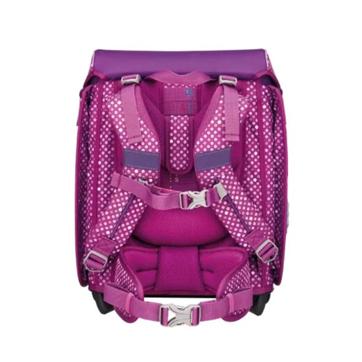 DerDieDas Schulranzen-Set Ergoflex Max Purple Dots, 5-teilig
