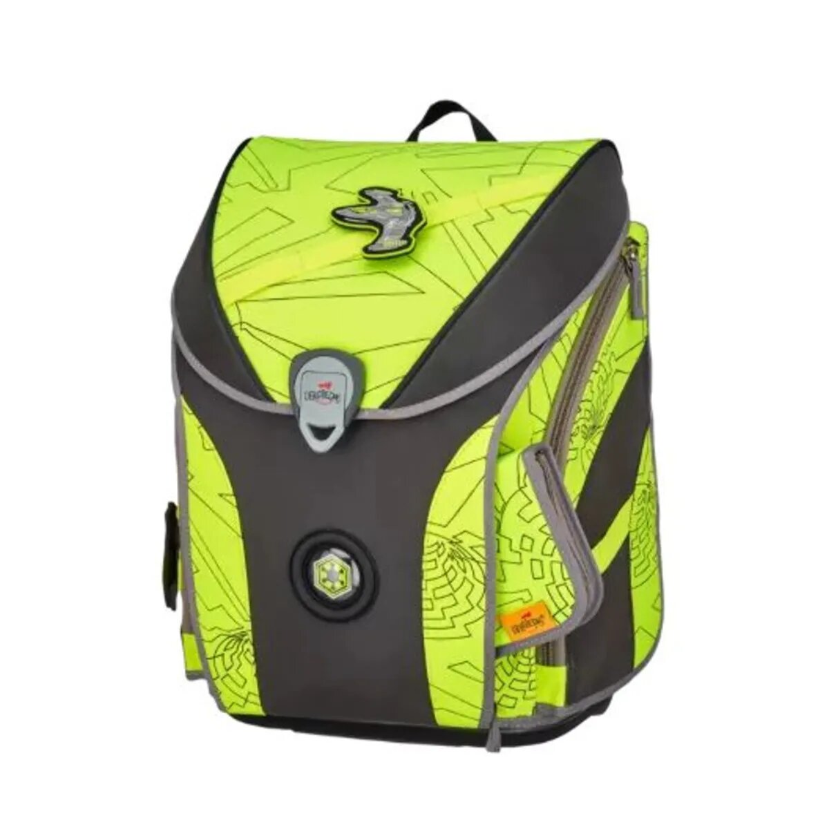 DerDieDas Schulranzen-Set ErgoFlex MAX "Superflash" Neon Fighter, 5-teilig