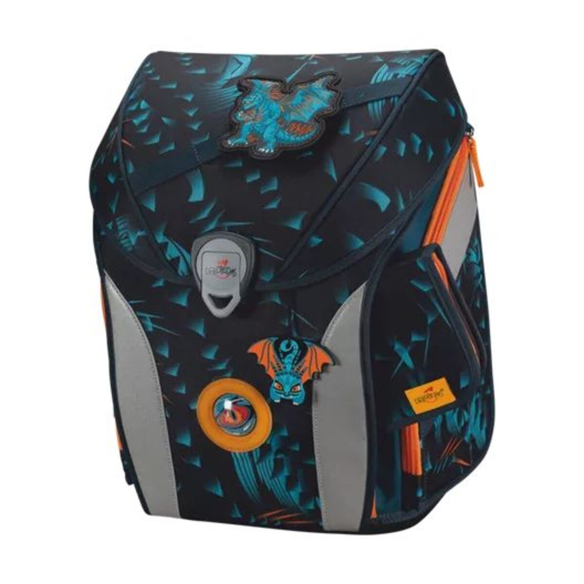 DerDieDas Schulranzen-Set ErgoFlex MAX Exklusiv LED Dragon Moon