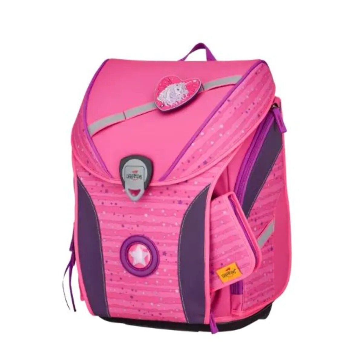 DerDieDas Schulranzen-Set Ergoflex Max Pretty Unicorn, 5-teilig