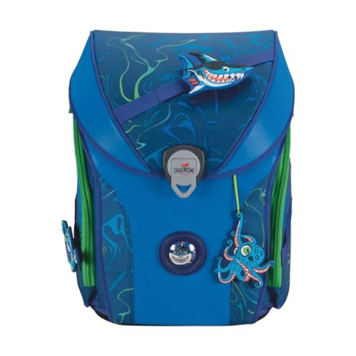 DerDieDas Schulranzen-Set ErgoFlex MAX Exklusiv Superflash Water Splash