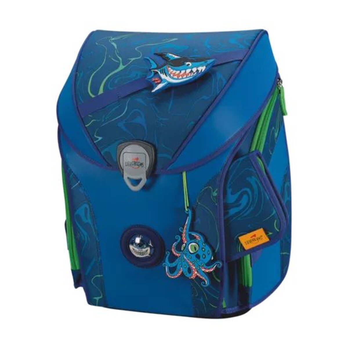 DerDieDas Schulranzen-Set ErgoFlex MAX Exklusiv Superflash Water Splash
