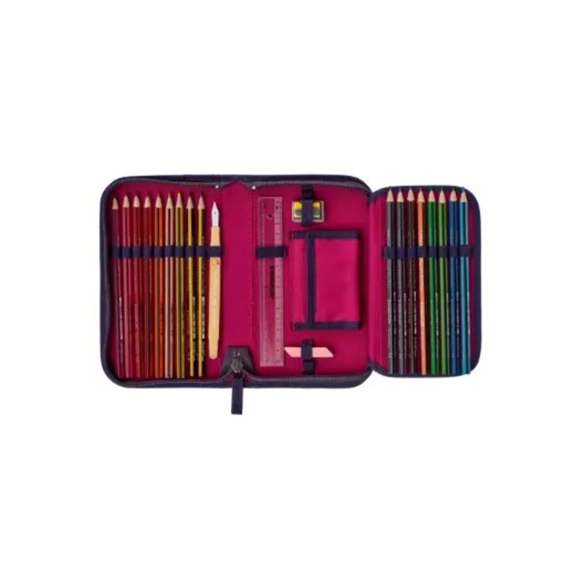 DerDieDas Schulranzen-Set ErgoFlex "Superflash" Neon Star, 5-teilig