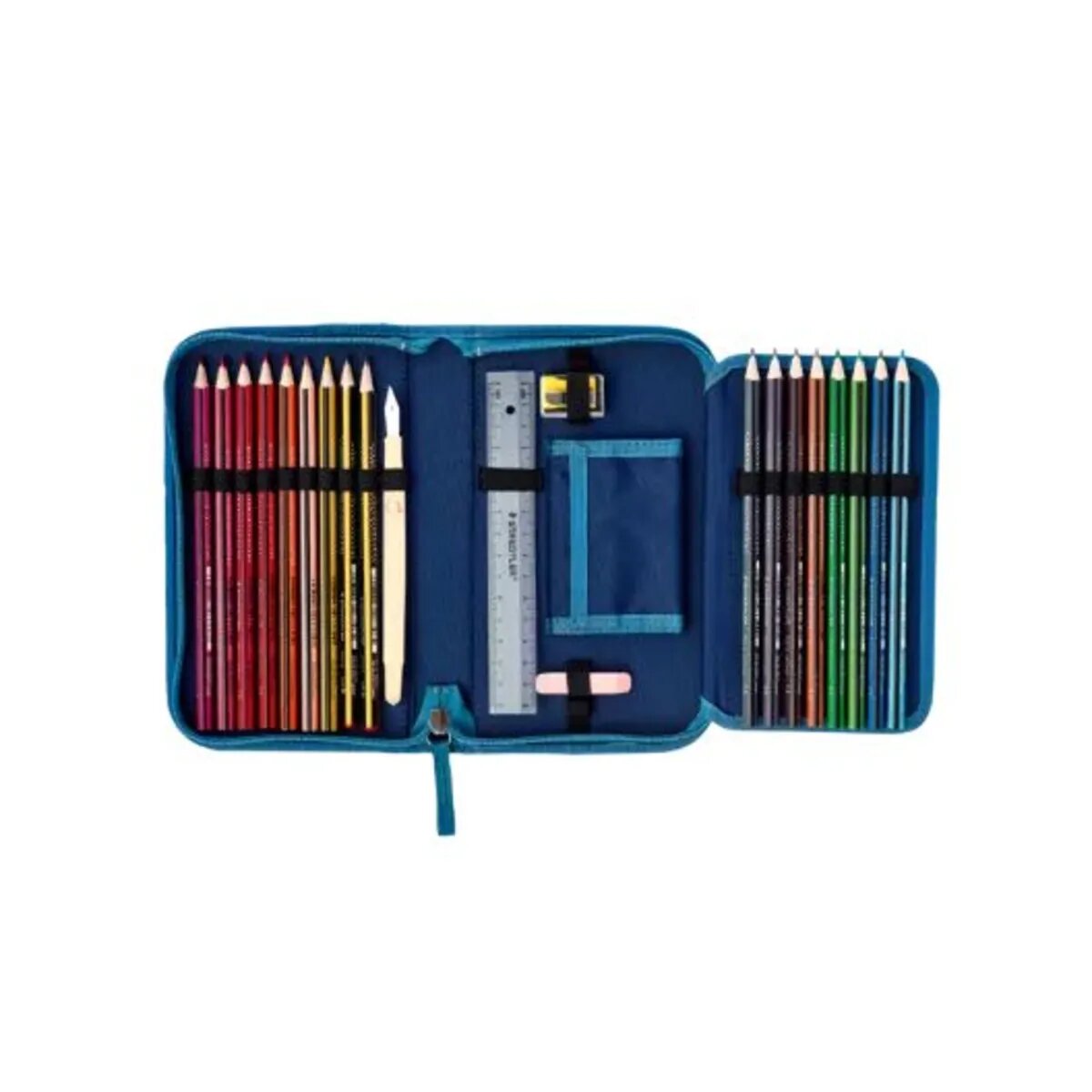 DerDieDas Schulrucksack-Set Ergoflex Blue Speed, 5-teilig