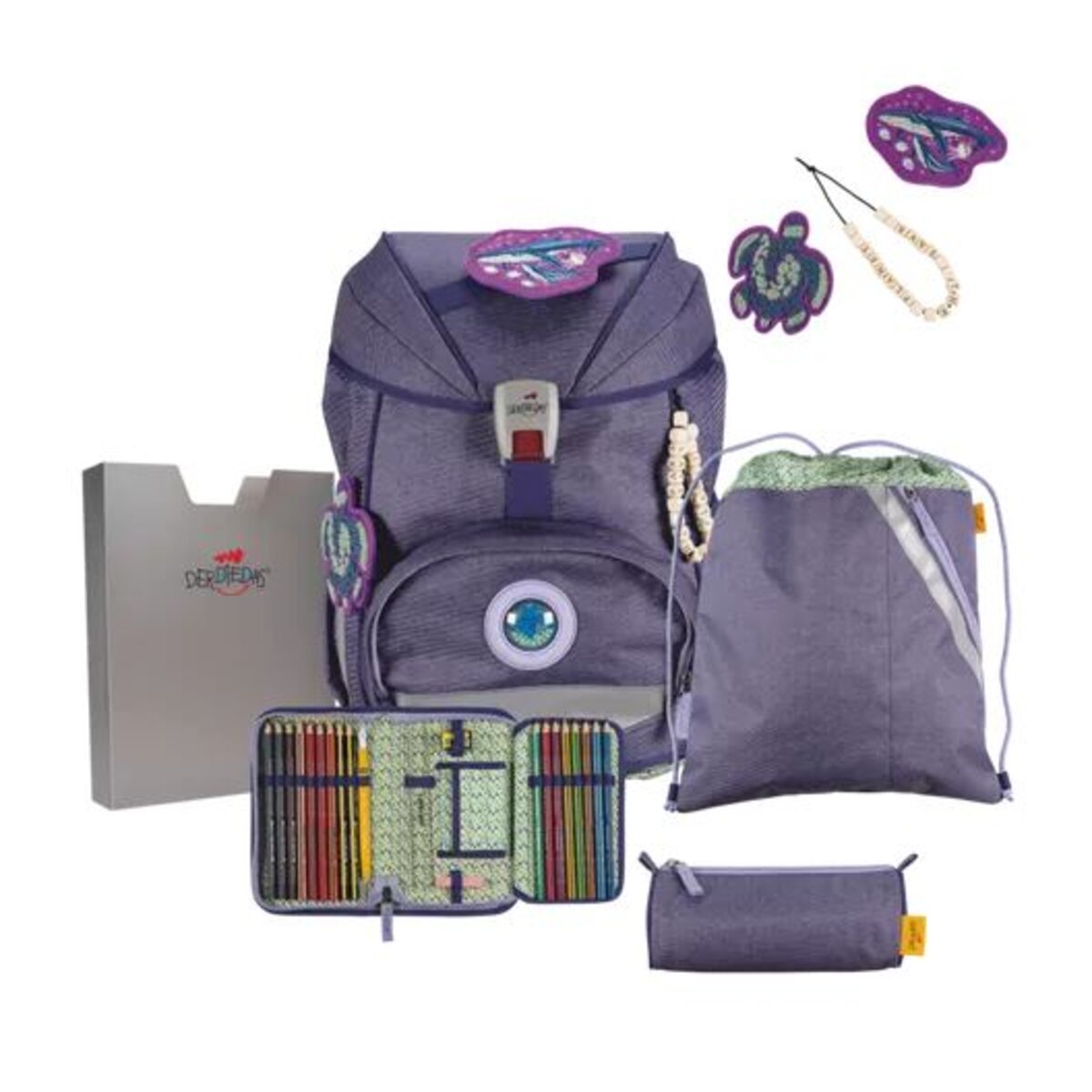 DerDieDas Schulrucksack-Set ErgoFlex Exklusiv ECO My Planet