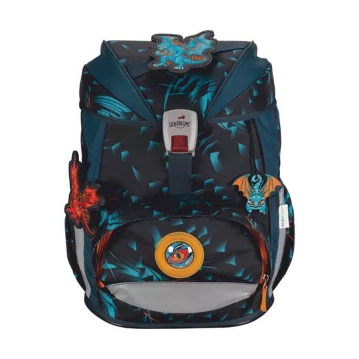 DerDieDas Schulrucksack-Set ErgoFlex Exklusiv LED Dragon Moon