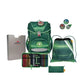 DerDieDas Schulrucksack-Set Ergoflex Soccer Green, 5-teilig