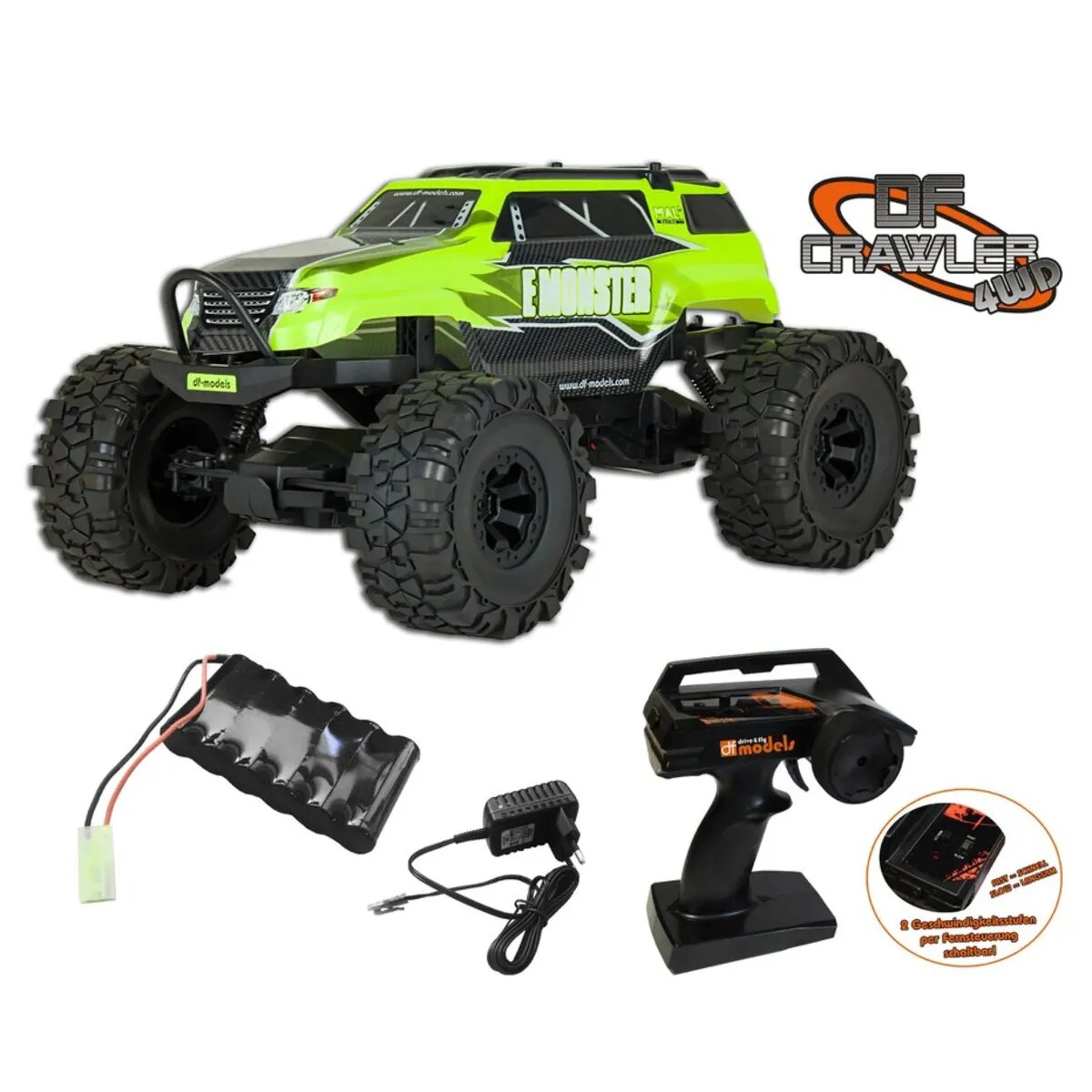 df Models Crawler 1:10 PickUp - 4WD - RTR - grün