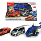Dickie Toys SOS Serie dickie-police Chase mit 2 Fahrzeugen und 1 Heli